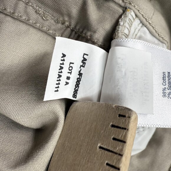 St. John's Bay Pants Womens 6 Light Khaki Mid-Rise Chino Tie Waist Belted Casual - Picture 15 of 16